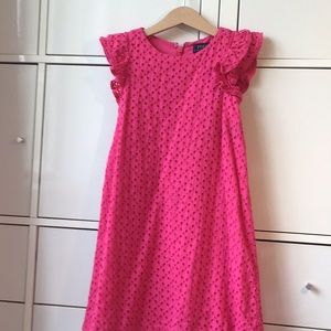 Ralph Lauren Polo Eyelet dress fuchsia pink size 6